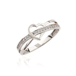 Load image into Gallery viewer, 4K Solid Gold Band Heart Ring Y354