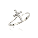 Load image into Gallery viewer, 14K Solid Gold Cross Ring Y316