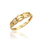 Load image into Gallery viewer, 14K Solid Gold Band Cross Ring Y300