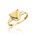 Load image into Gallery viewer, 14K Solid Gold Heart Ring Y303
