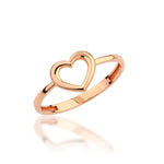 Load image into Gallery viewer, 14K Solid Gold Heart Ring Y293