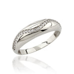 Load image into Gallery viewer, 14K Solid Gold Dome Ring Y310