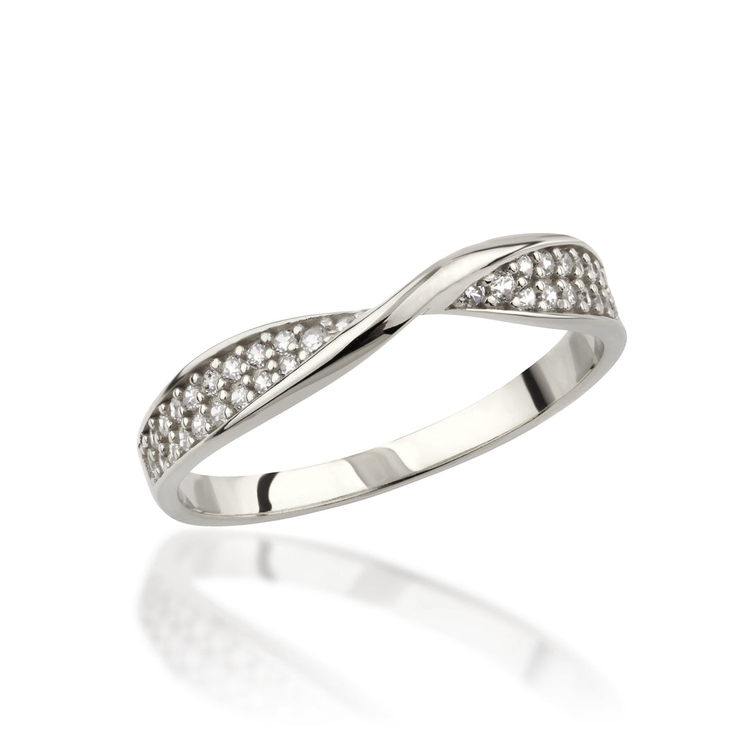 14K Solid Gold Mobius Ring Y314
