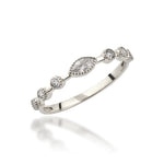 Load image into Gallery viewer, 14K Solid Gold Dainty Marquise Stone Ring Y383