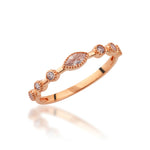 Load image into Gallery viewer, 14K Solid Gold Dainty Marquise Stone Ring Y383