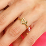 Load image into Gallery viewer, 14K Solid Gold Love Knot Ring Y305