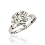 Load image into Gallery viewer, 14K Solid Gold Caduceus Symbol Ring Y372