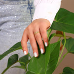 Load image into Gallery viewer, 14K Solid Gold Braid Ring Y281