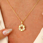Load image into Gallery viewer, 14K Solid Gold Heart Necklace K136