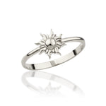 Load image into Gallery viewer, 14K Solid Gold Sun Ring Y326