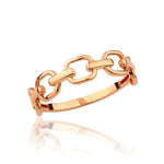 Load image into Gallery viewer, 14K Solid Gold Chain Ring Y336