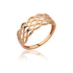 Load image into Gallery viewer, 14K Solid Gold Braid Ring Y265