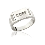 Load image into Gallery viewer, 14K Solid Gold Greek Men Ring EY7