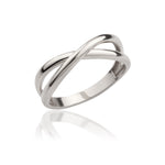 Load image into Gallery viewer, 14K Solid Gold Criss Cross Ring Y98