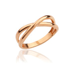 Load image into Gallery viewer, 14K Solid Gold Criss Cross Ring Y98