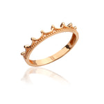 Load image into Gallery viewer, 14K Solid Gold Crown Ring Y79