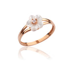Load image into Gallery viewer, 14K Solid Gold Magnolia Ring Y235