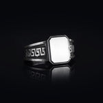 Load image into Gallery viewer, 14K Solid Gold Greek Men Ring EY1