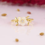 Load image into Gallery viewer, 14K Solid Gold Magnolia Ring Y266