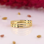 Load image into Gallery viewer, 14K Solid Gold Wide Band Ring Y272