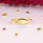 Load image into Gallery viewer, 14K Solid Gold Signet Ring Y254