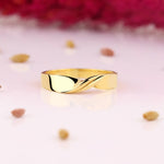 Load image into Gallery viewer, 14K Solid Gold Double Mobius Ring Y97