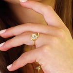 Load image into Gallery viewer, 14K Solid Gold Heart Ring Y259