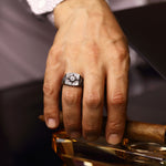 Load image into Gallery viewer, 14K Solid Gold North Star Men Ring EY5