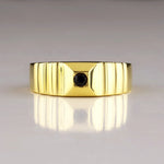 Load image into Gallery viewer, 14K Solid Gold Signet Men Ring EY13