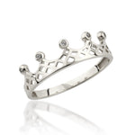 Load image into Gallery viewer, 14K Solid Gold Crown Ring Y345