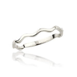 Load image into Gallery viewer, 14K Solid Gold Wave Ring Y359