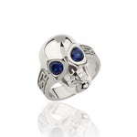 Load image into Gallery viewer, 14K Solid Gold Skull Men Ring EY21