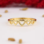 Load image into Gallery viewer, 14K Solid Gold Heart Ring Y290