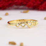 Load image into Gallery viewer, 14K Solid Gold Heart Ring Y290