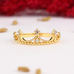 Load image into Gallery viewer, 14K Solid Gold Crown Ring Y299