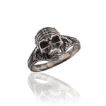 Load image into Gallery viewer, 14K Solid Gold Skull Men Ring EY23