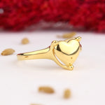 Load image into Gallery viewer, 14K Solid Gold Heart Ring Y303