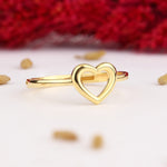Load image into Gallery viewer, 14K Solid Gold Heart Ring Y293
