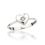 Load image into Gallery viewer, 14K Solid Gold Heart Ring Y313