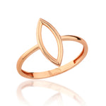 Load image into Gallery viewer, 14K Solid Gold Marquise Shaped Ring Y358