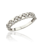 Load image into Gallery viewer, 14K Solid Gold Band Heart Ring Y320