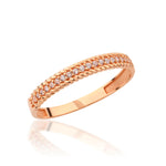 Load image into Gallery viewer, 14K Solid Gold Braid Ring Y373