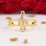 Load image into Gallery viewer, 14K Solid Gold Treble Clef Ring Y296