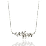 Load image into Gallery viewer, 14K Solid Gold Olive Leaf Necklace K134