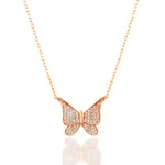 Load image into Gallery viewer, 4K Solid Gold Butterfly Necklace K137