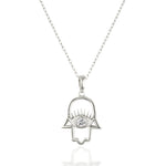 Load image into Gallery viewer, 14K Solid Gold Hamsa Necklace K148