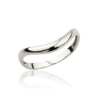 Load image into Gallery viewer, 14K Solid Gold Curved Dome Ring Y339