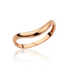 Load image into Gallery viewer, 14K Solid Gold Curved Dome Ring Y339