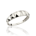 Load image into Gallery viewer, 14K Solid Gold Big Pyramid Ring Y333