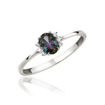 Load image into Gallery viewer, 14K Solid Gold Mystic Topaz Ring Y384